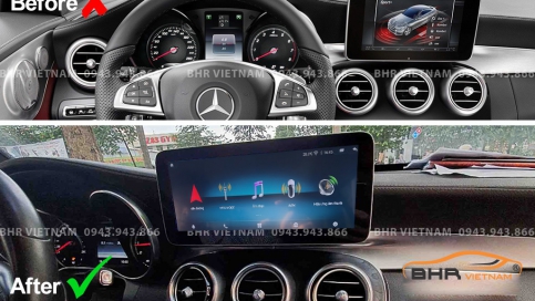 Màn hình DVD Android liền camera 360 xe Mercedes C Class 2015 - nay | Oled Pro G68s 
